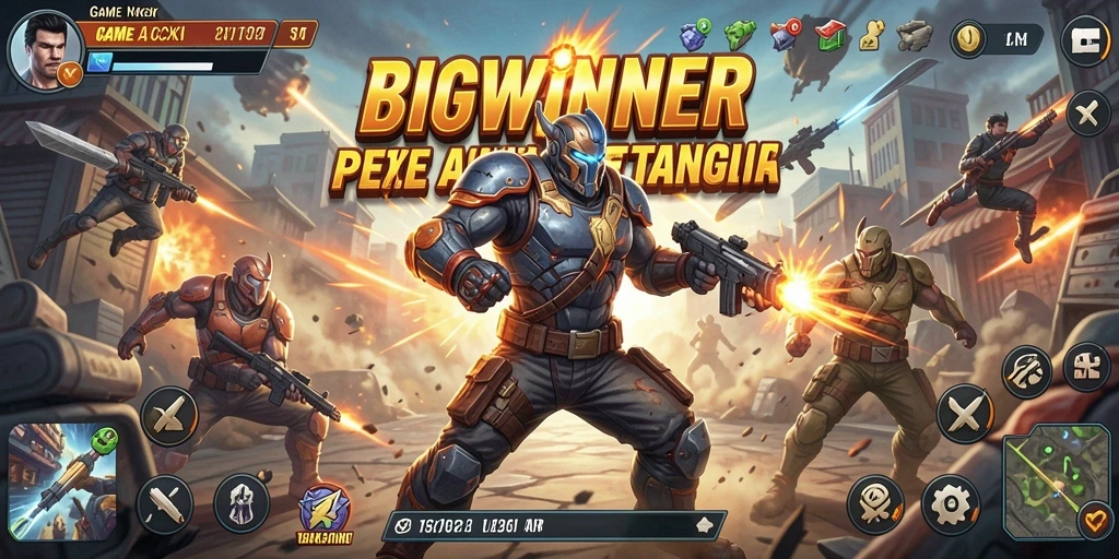 Menampilkan aksi seru pertarungan dalam BIGWINNER.