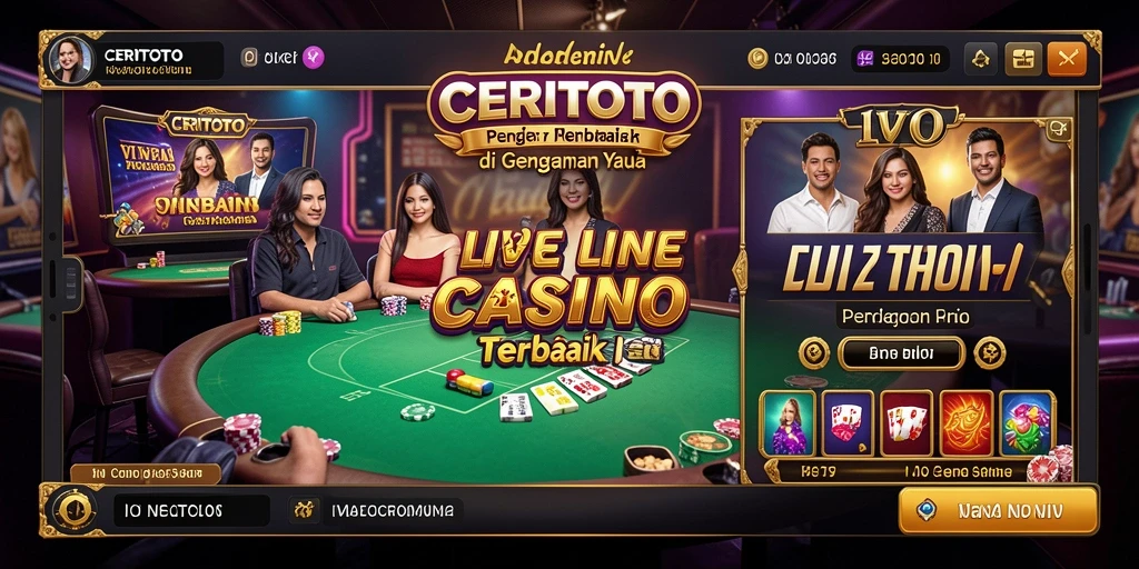 Tampilan gameplay CERITOTO yang seru dan interaktif di live casino.