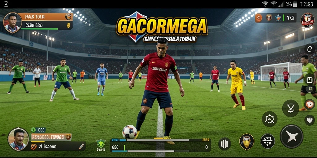 Tampilan menarik dari gameplay GACORMEGA dalam pertandingan sepak bola.