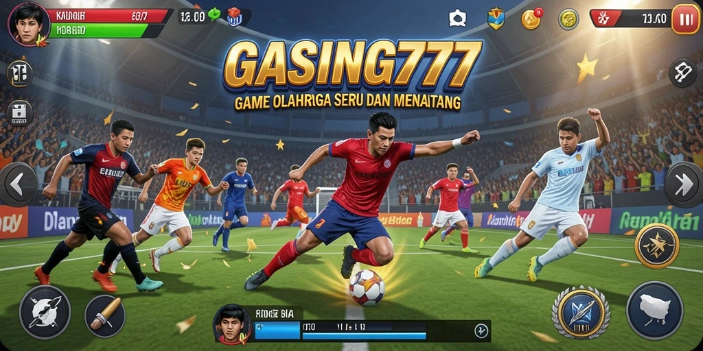 Tampilan gameplay menarik dari GASING777 saat pertandingan olahraga.