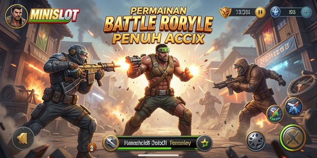 Gameplay seru dari MINISLOT dalam aksi Battle Royale.