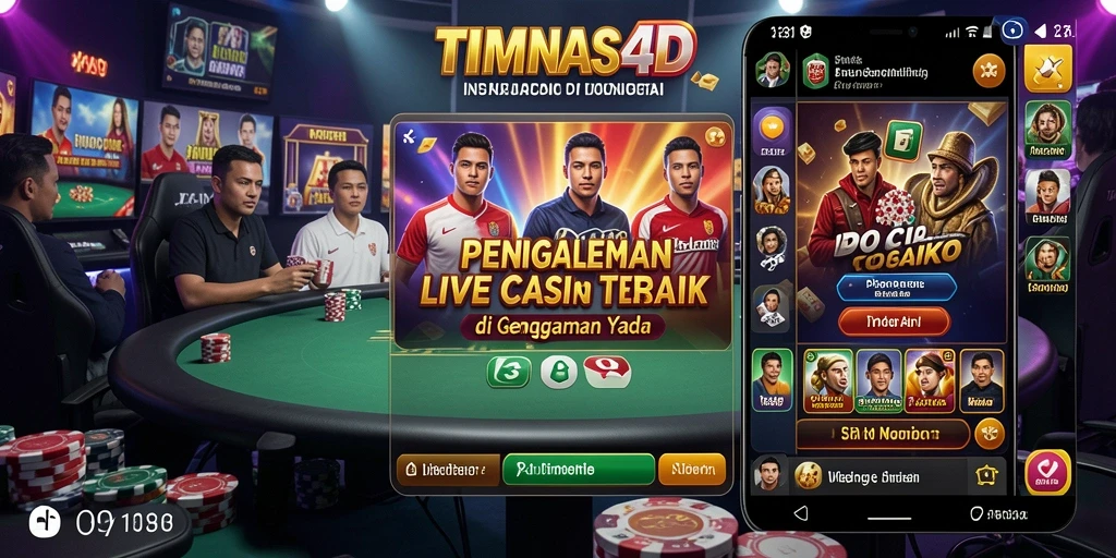 Tampilan gameplay Live Casino yang menarik dan mendebarkan di TIMNAS4D.