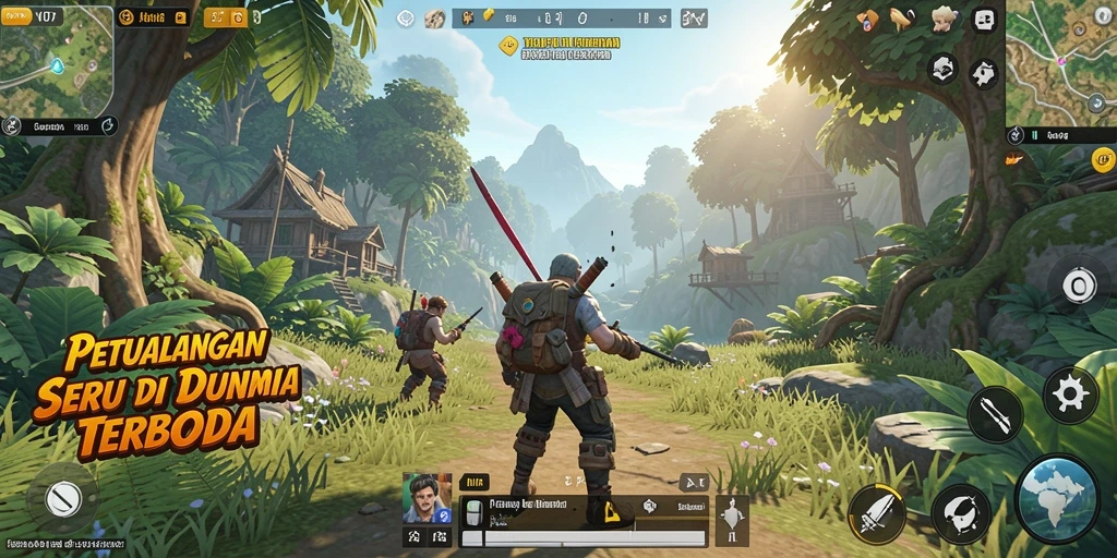 Screenshot V07 menampilkan gameplay seru di dunia terbuka.