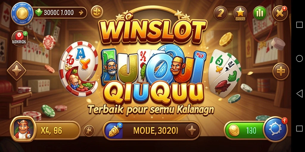 Tangkapan layar gameplay WINSLOT memperlihatkan aksi seru permainan QiuQiu.